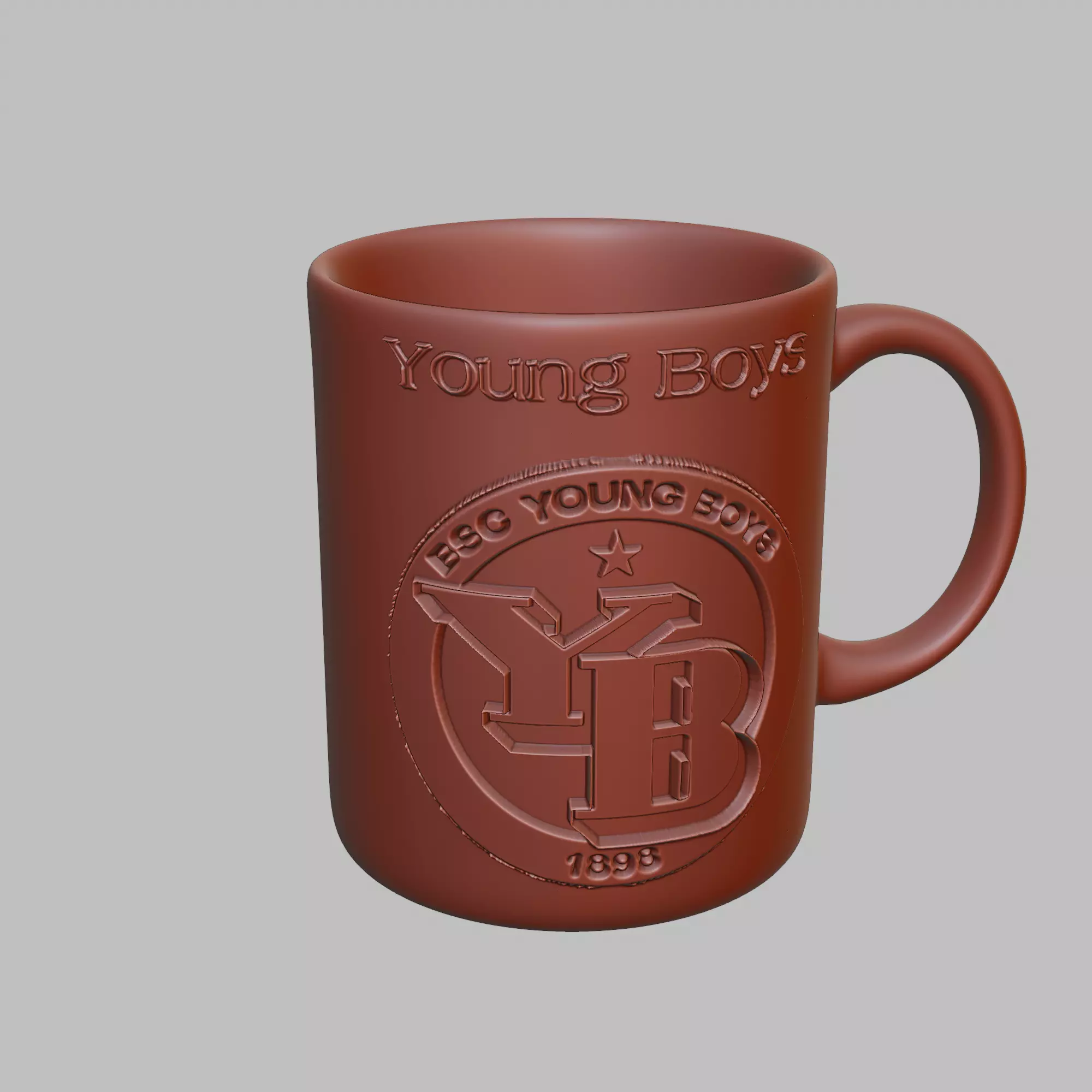 Young Boys Football Cup Coffee Mug Tumbler Cup 3D print model