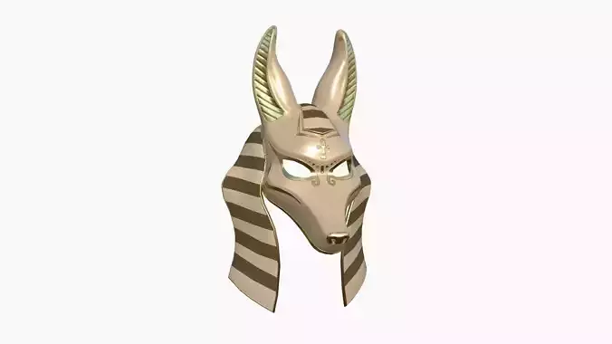Anubis Mask A06 - Egyptian Gods Character Clothing  Low-poly 3D model