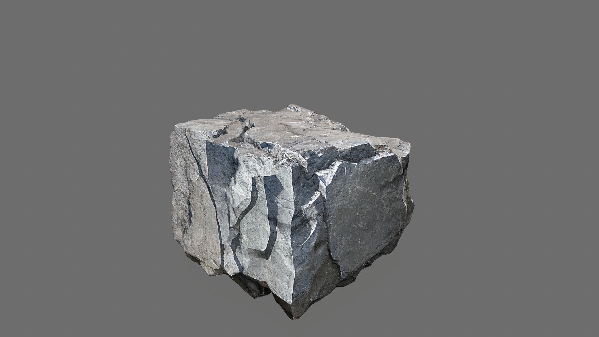 cliff rocks Low-poly 3D model_7