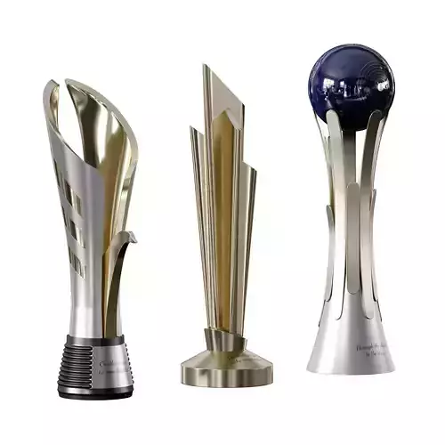 Award cups trophies set