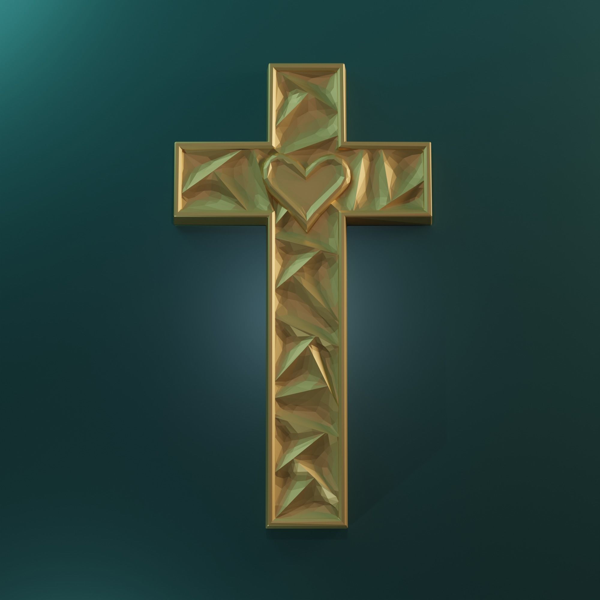 3D model STL FILE for CNC milling machine Wall Cross  3D print model_1