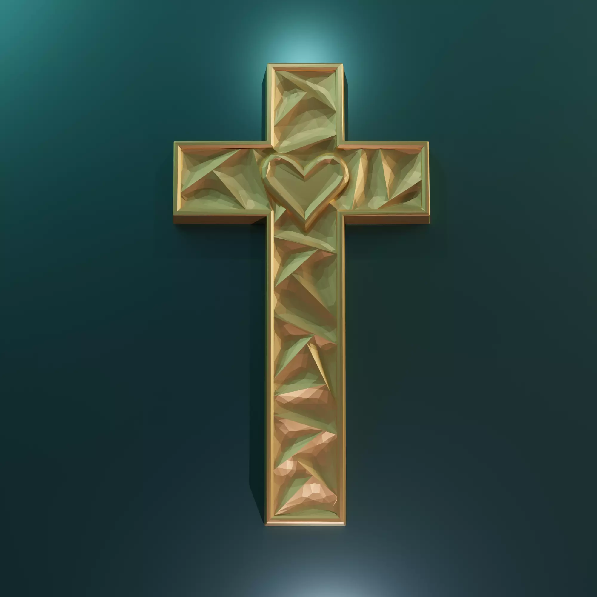 3D model STL FILE for CNC milling machine Wall Cross  3D print model_0