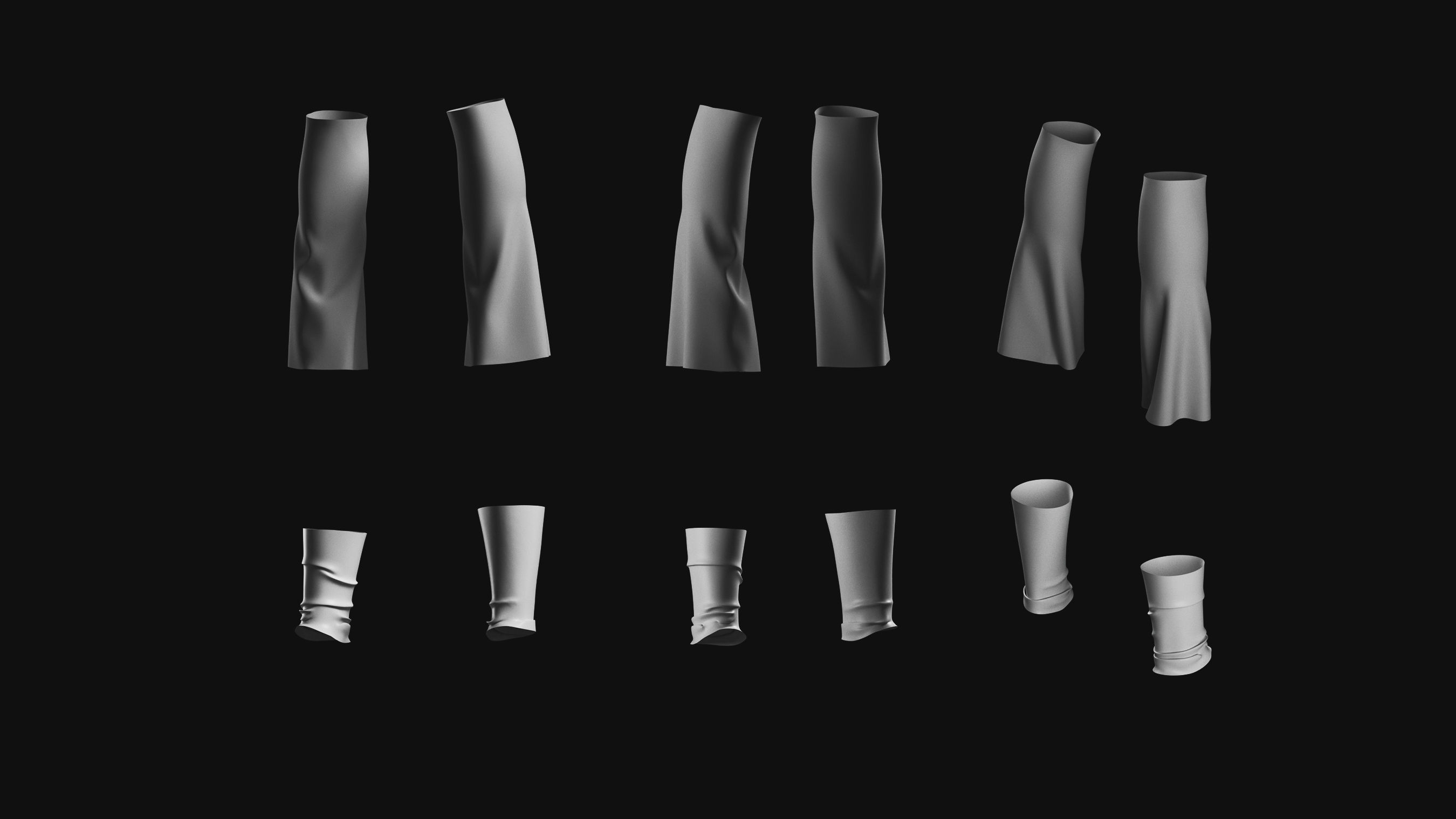 Basemesh Short Collection 3D model_9