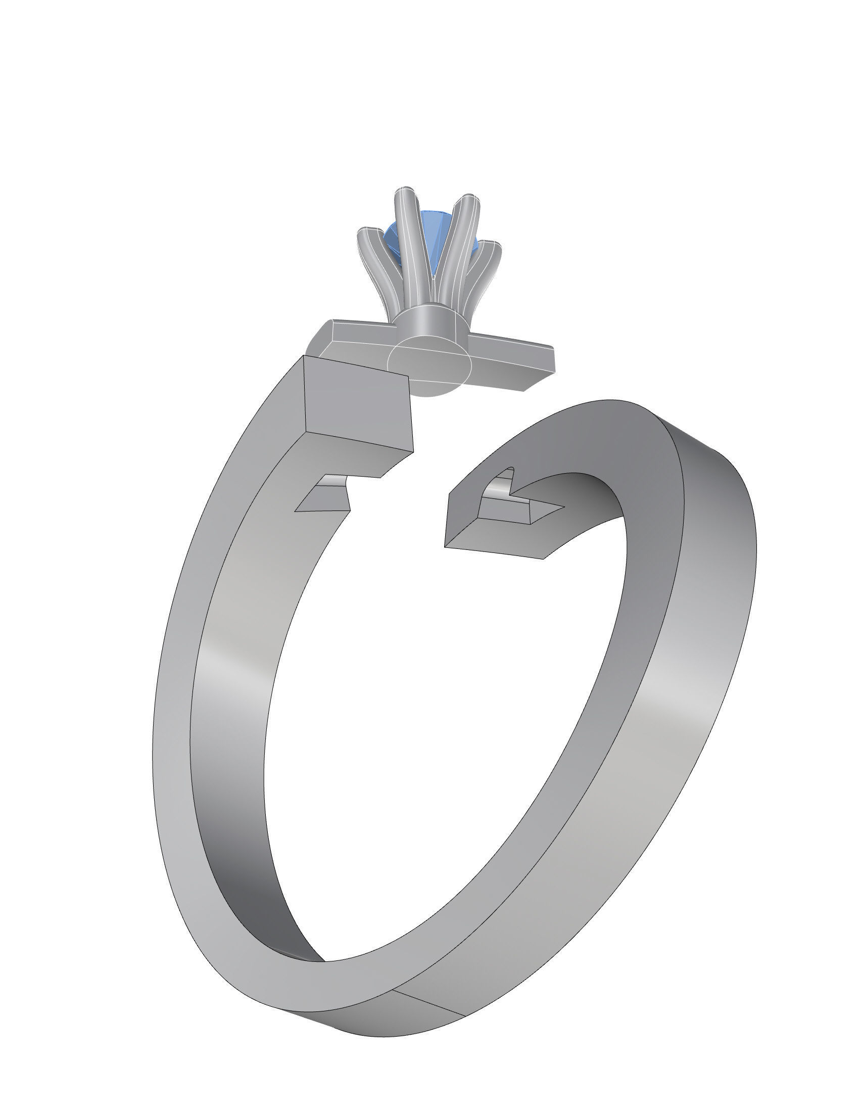 Women ring  3D print model_24