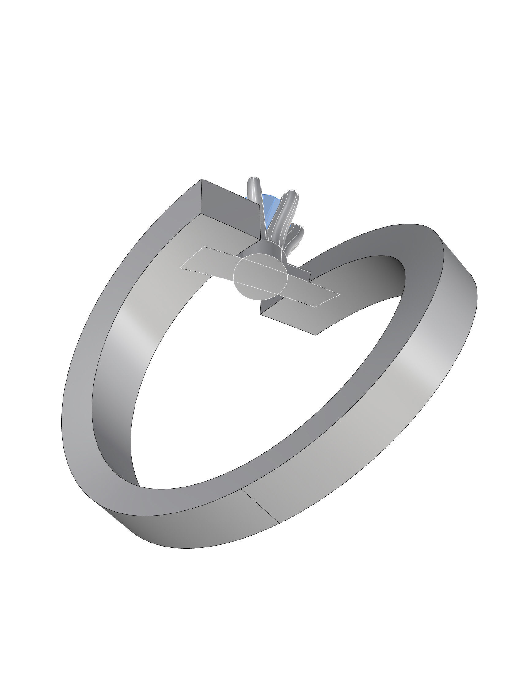 Women ring  3D print model_28