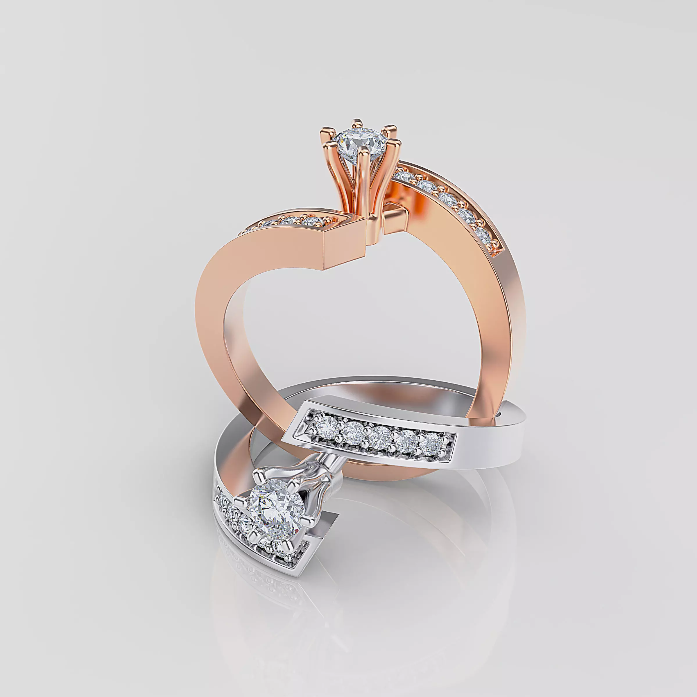 Women ring  3D print model_0