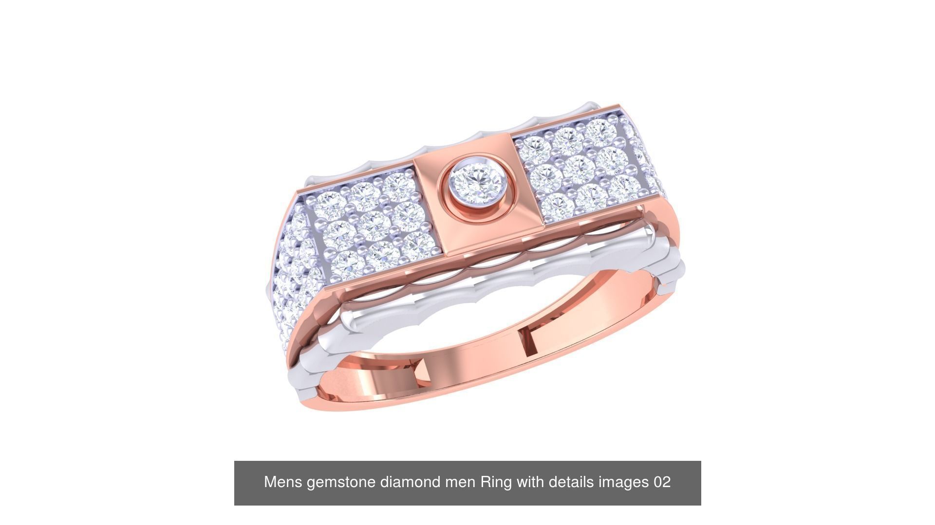 Mens gems diamond Rings bulk pack bundle collection _55