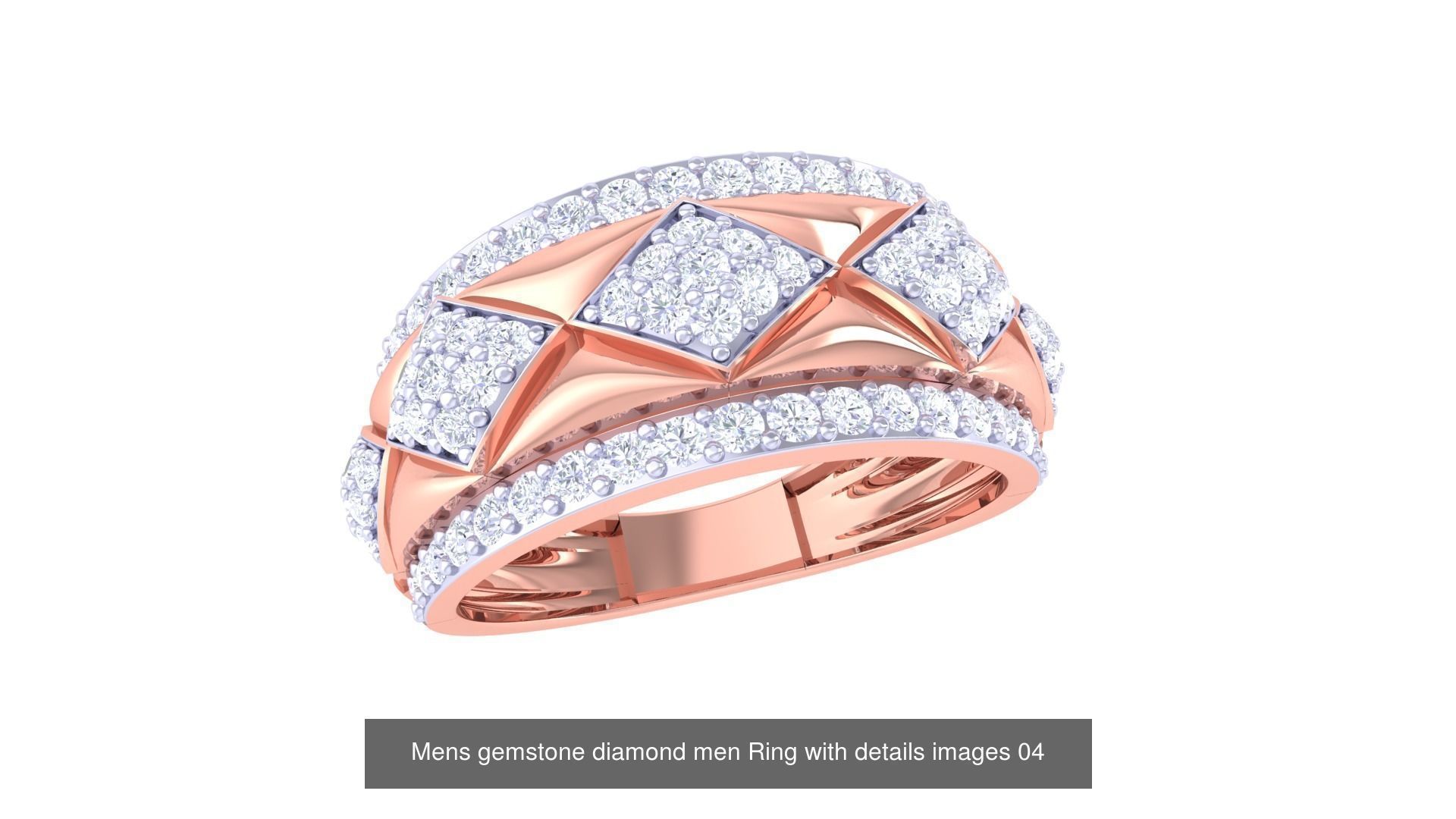 Mens gems diamond Rings bulk pack bundle collection _53