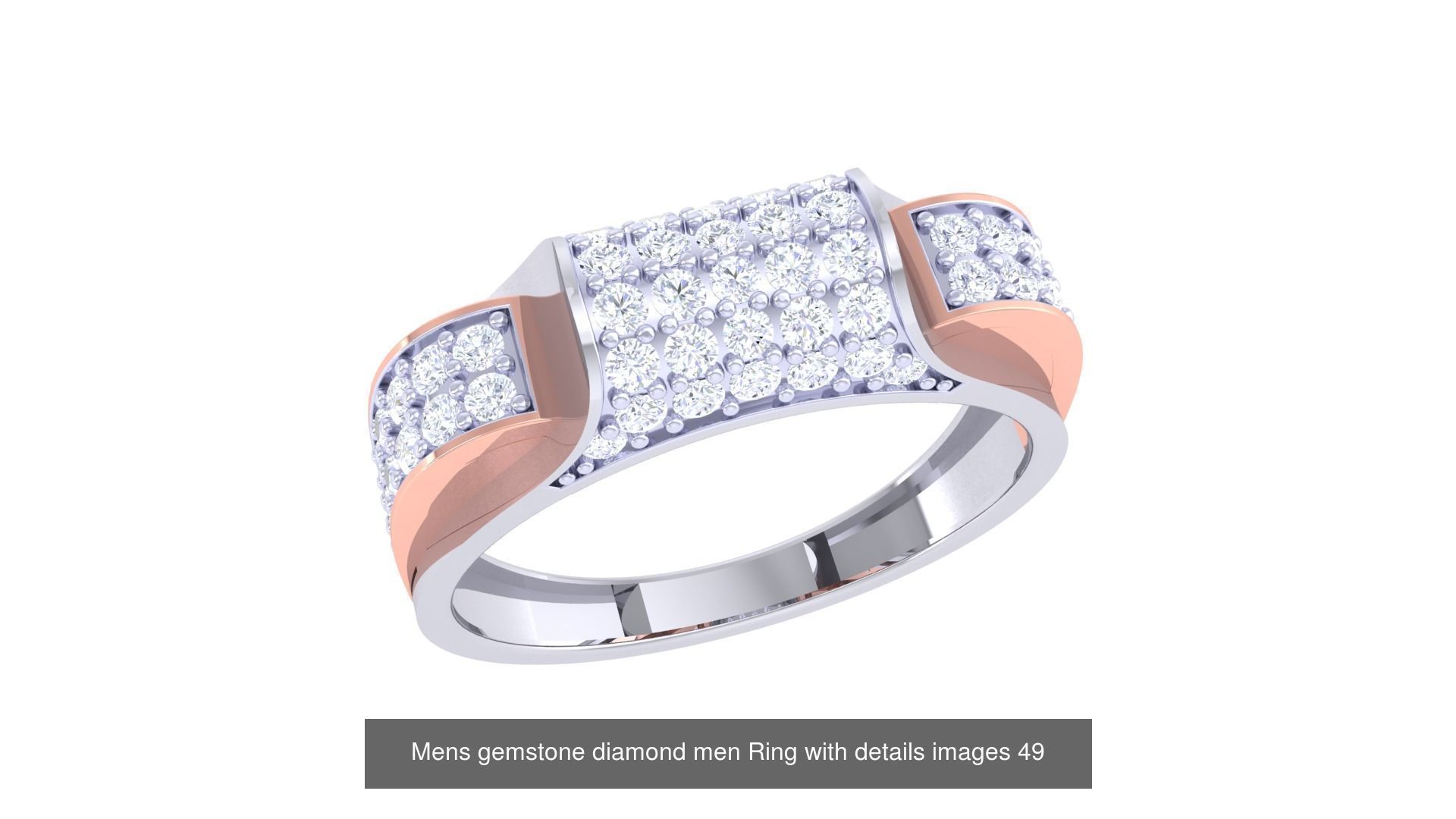 Mens gems diamond Rings bulk pack bundle collection _8