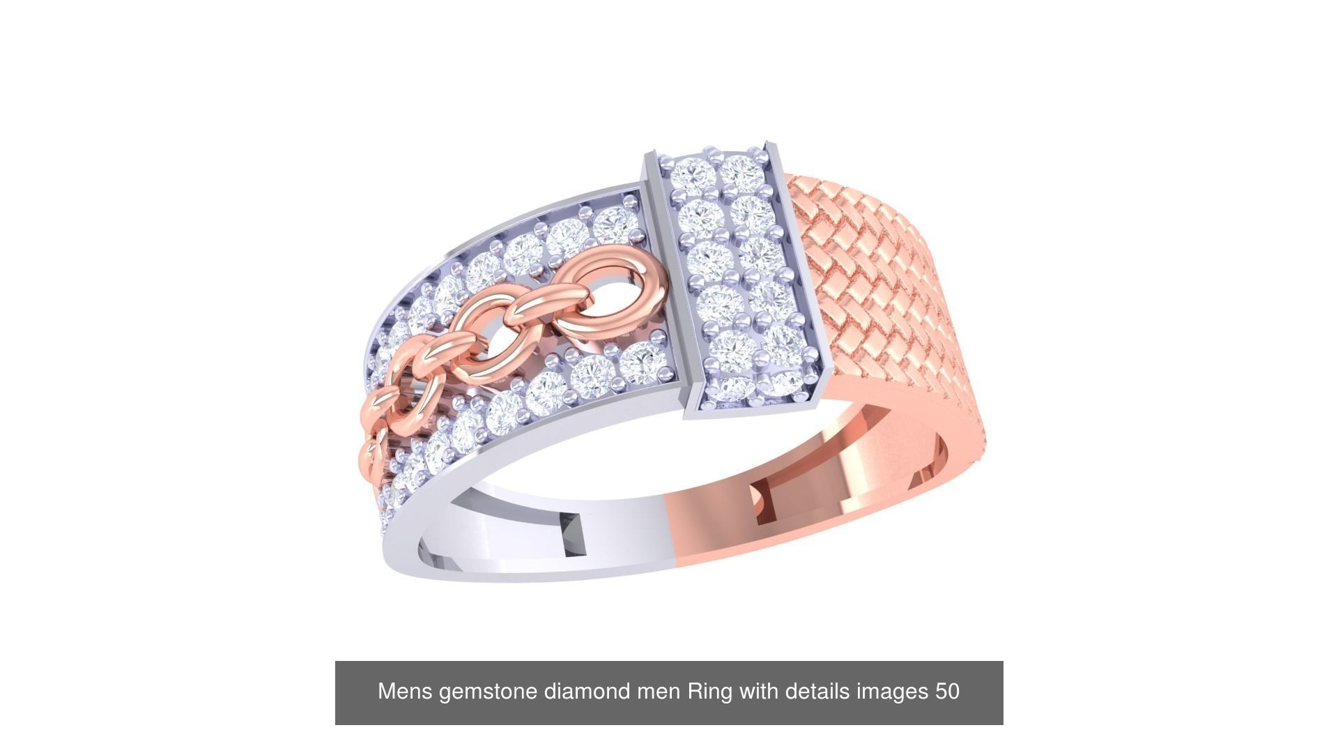 Mens gems diamond Rings bulk pack bundle collection _7