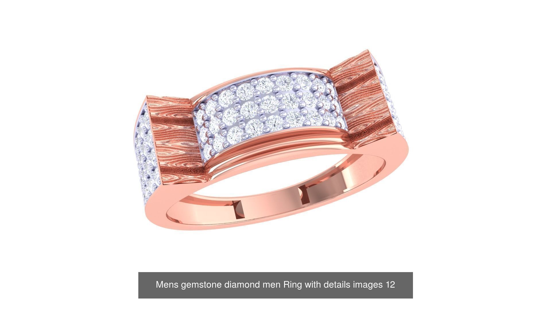 Mens gems diamond Rings bulk pack bundle collection _45