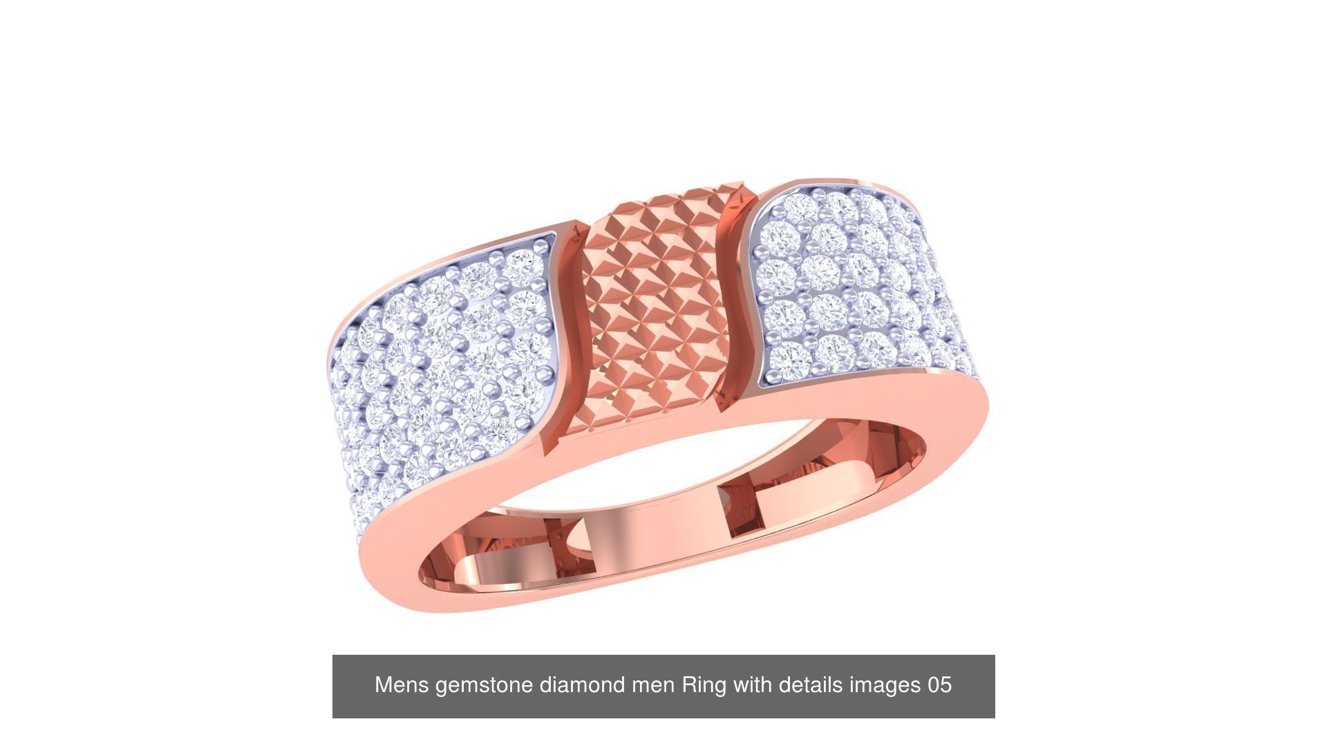 Mens gems diamond Rings bulk pack bundle collection _52