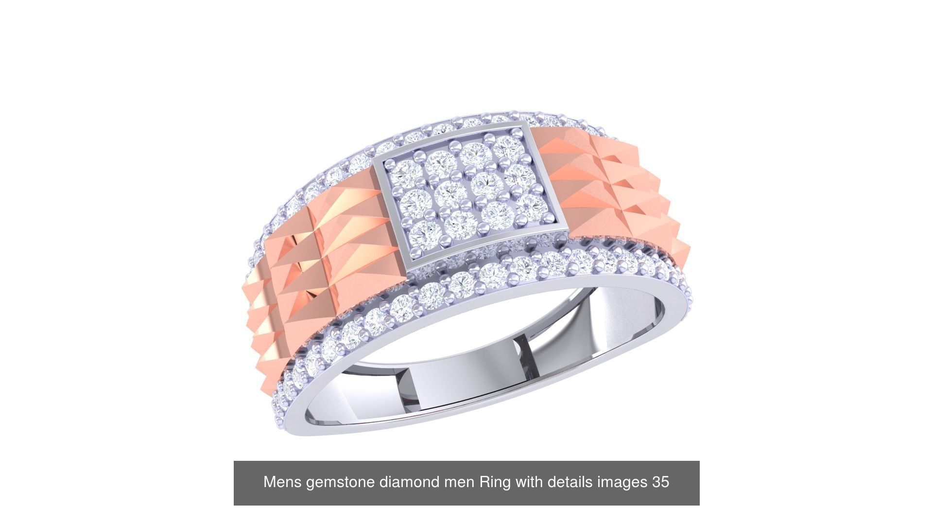 Mens gems diamond Rings bulk pack bundle collection _22