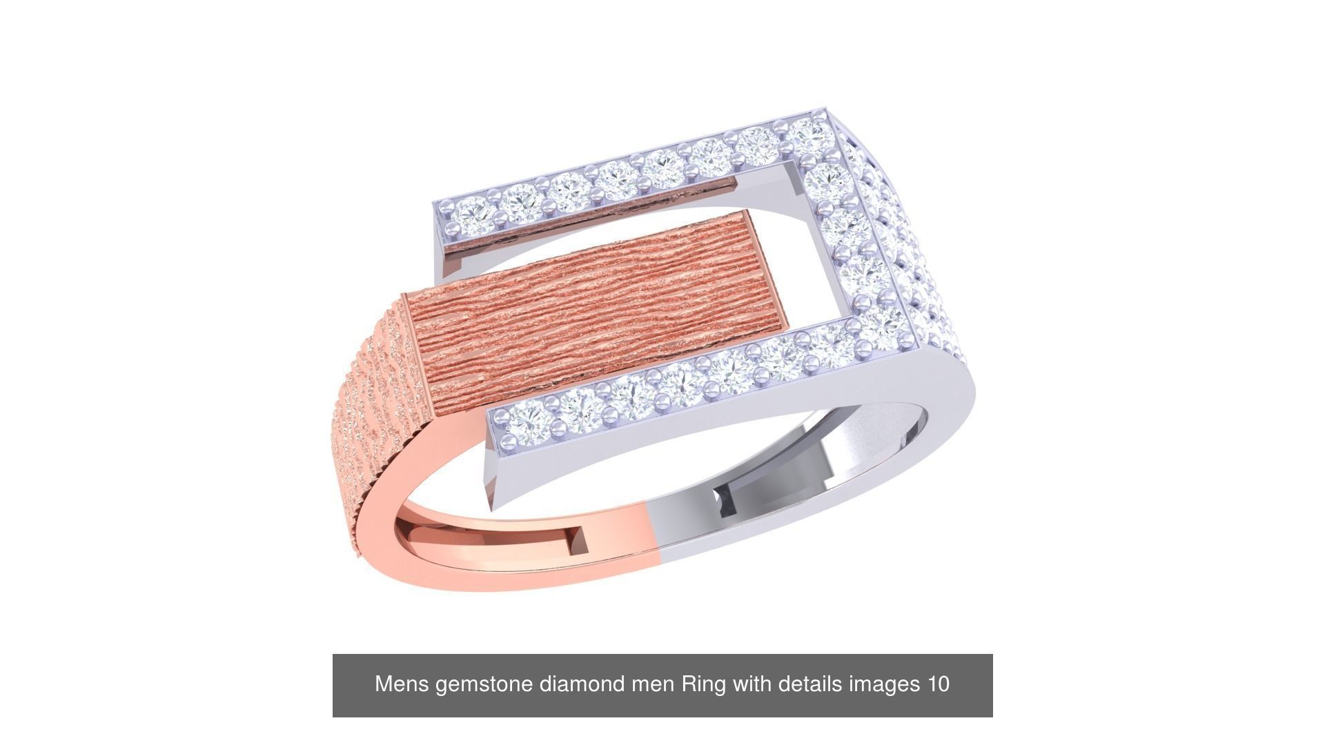 Mens gems diamond Rings bulk pack bundle collection _47