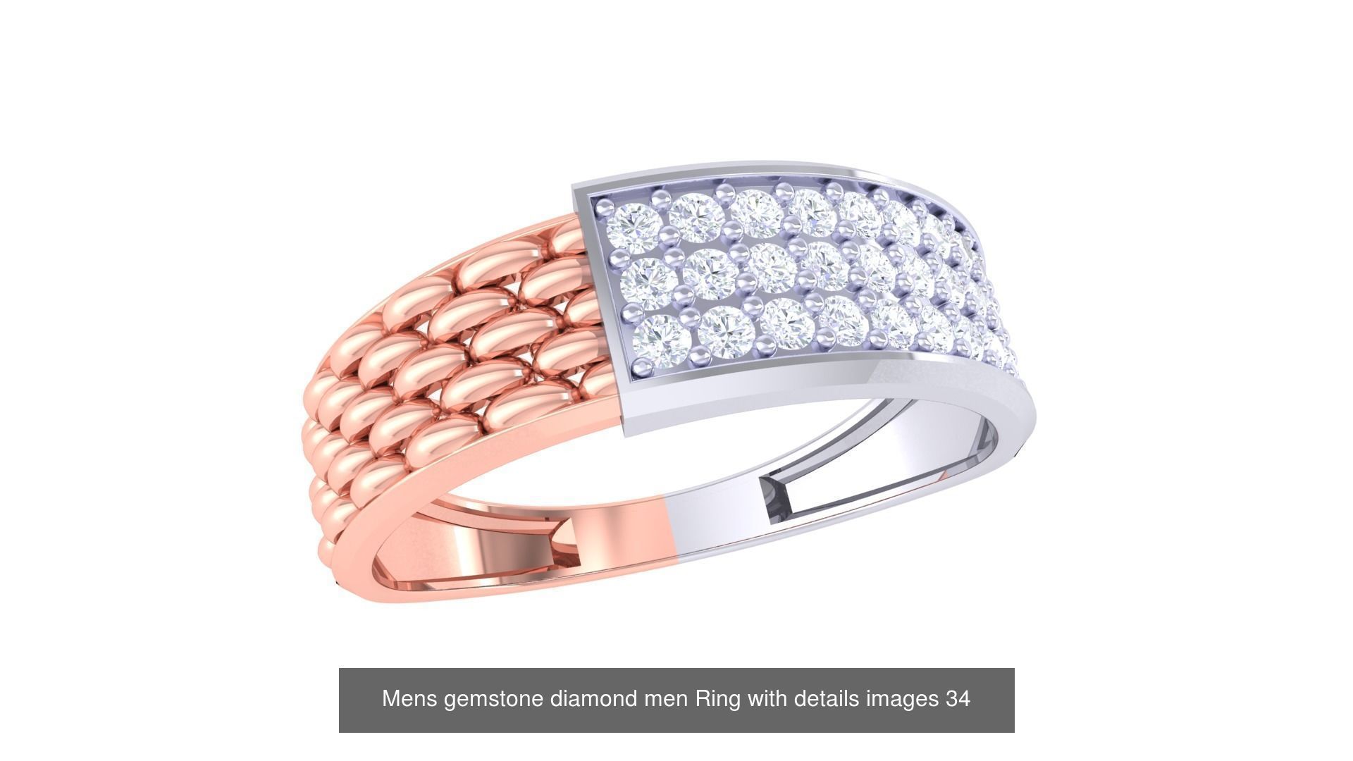 Mens gems diamond Rings bulk pack bundle collection _23