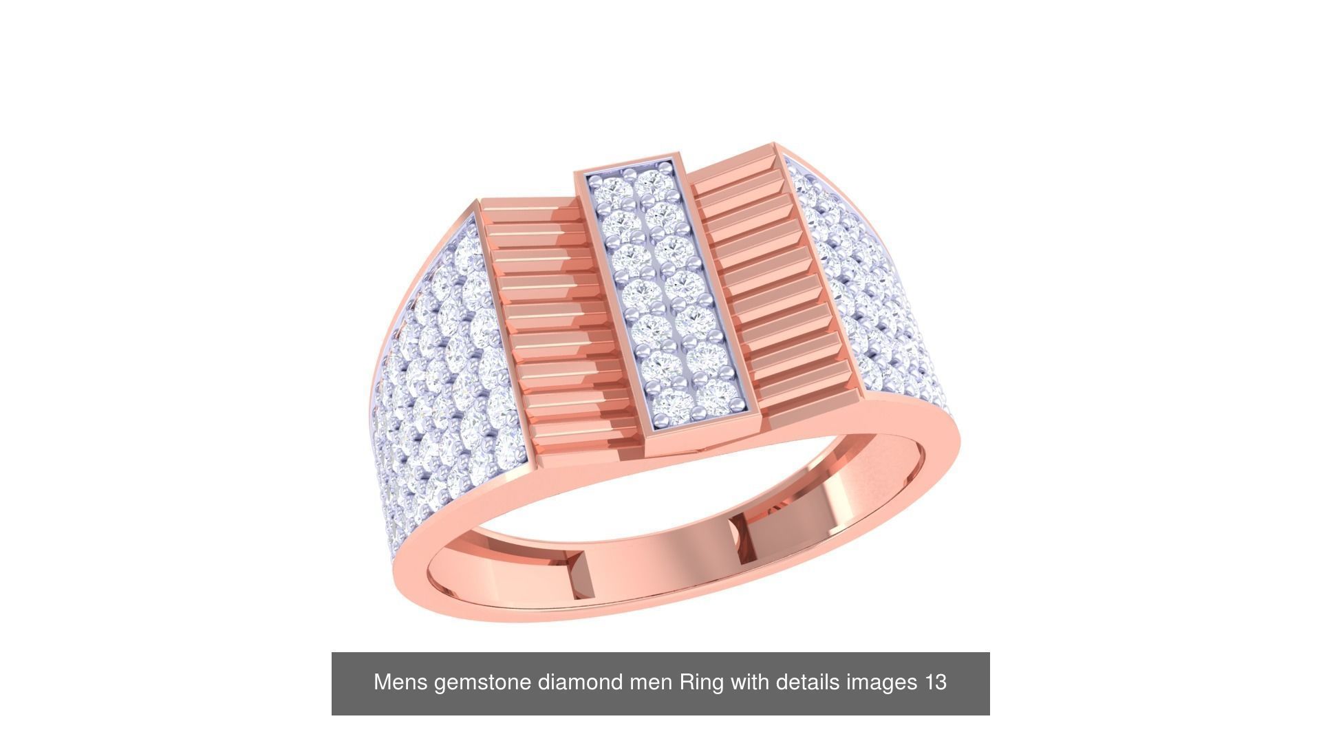 Mens gems diamond Rings bulk pack bundle collection _44