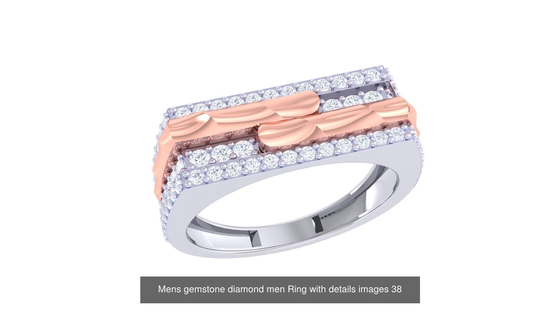 Mens gems diamond Rings bulk pack bundle collection _19