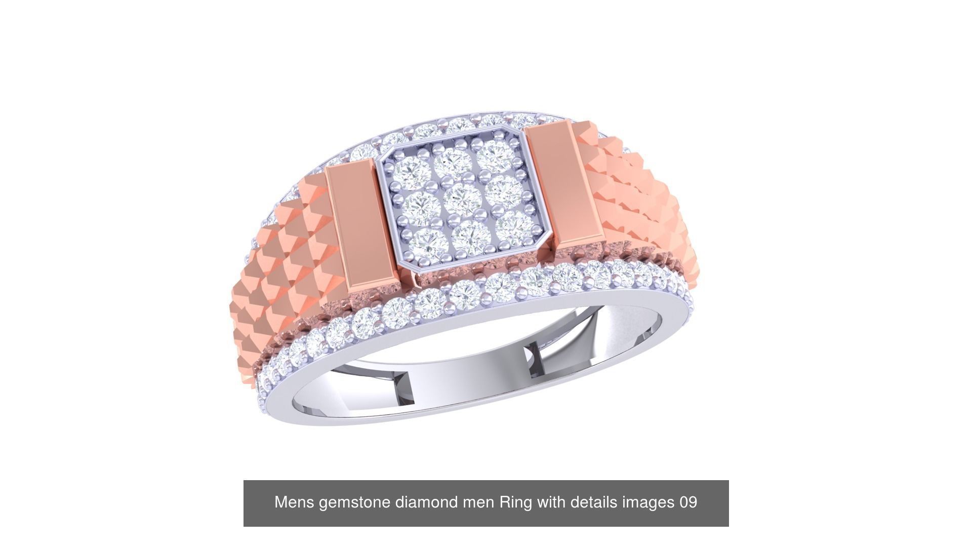 Mens gems diamond Rings bulk pack bundle collection _48