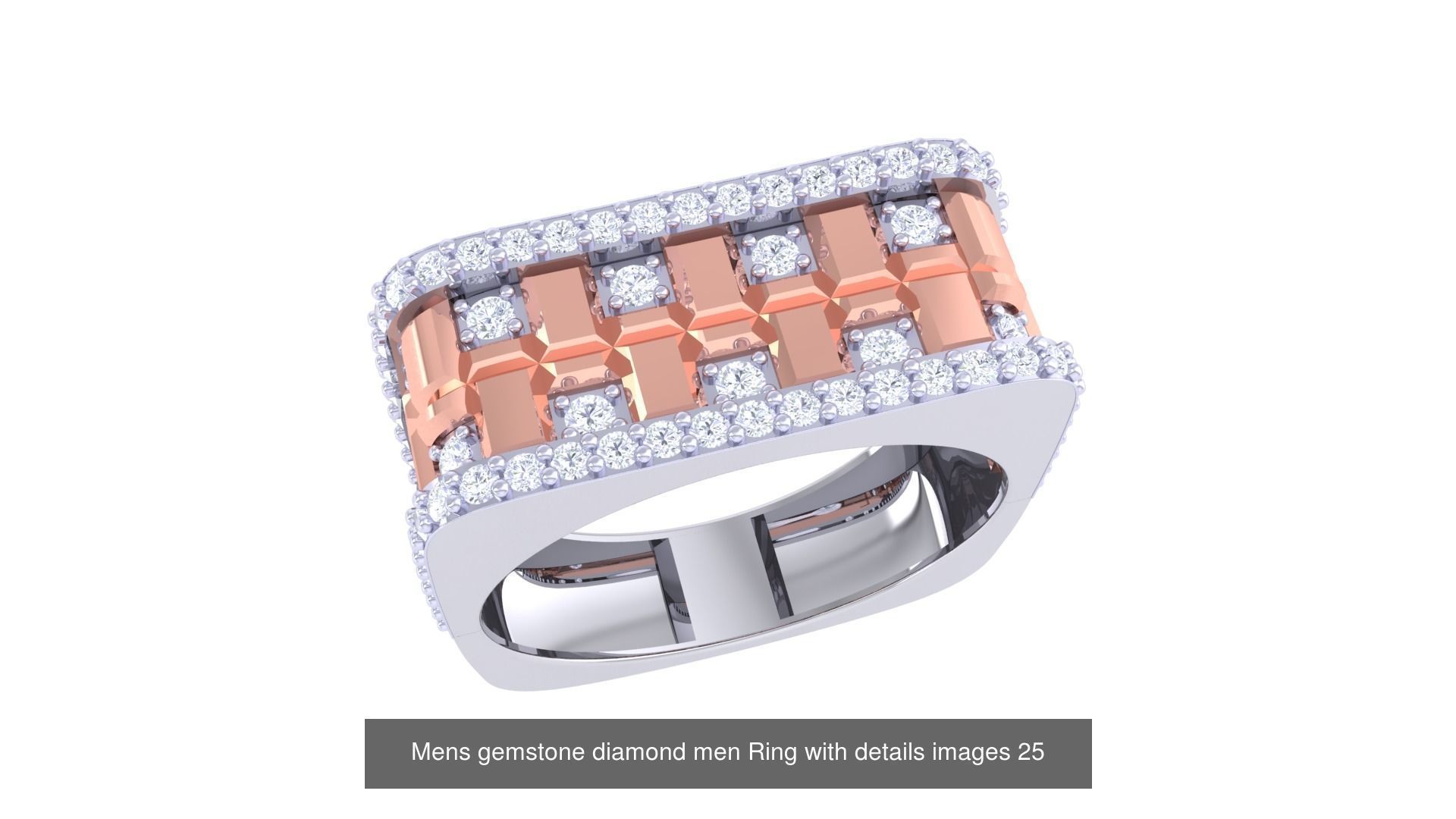 Mens gems diamond Rings bulk pack bundle collection _32