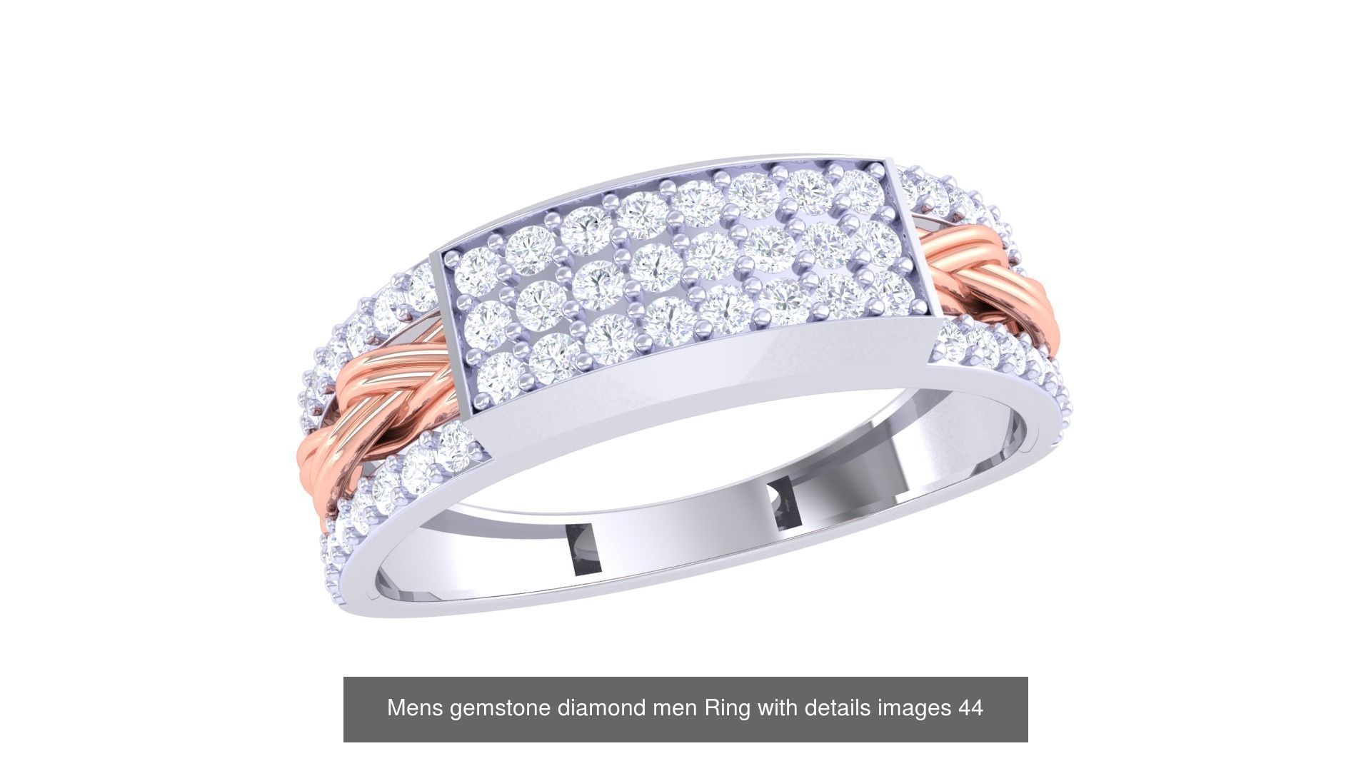 Mens gems diamond Rings bulk pack bundle collection _13