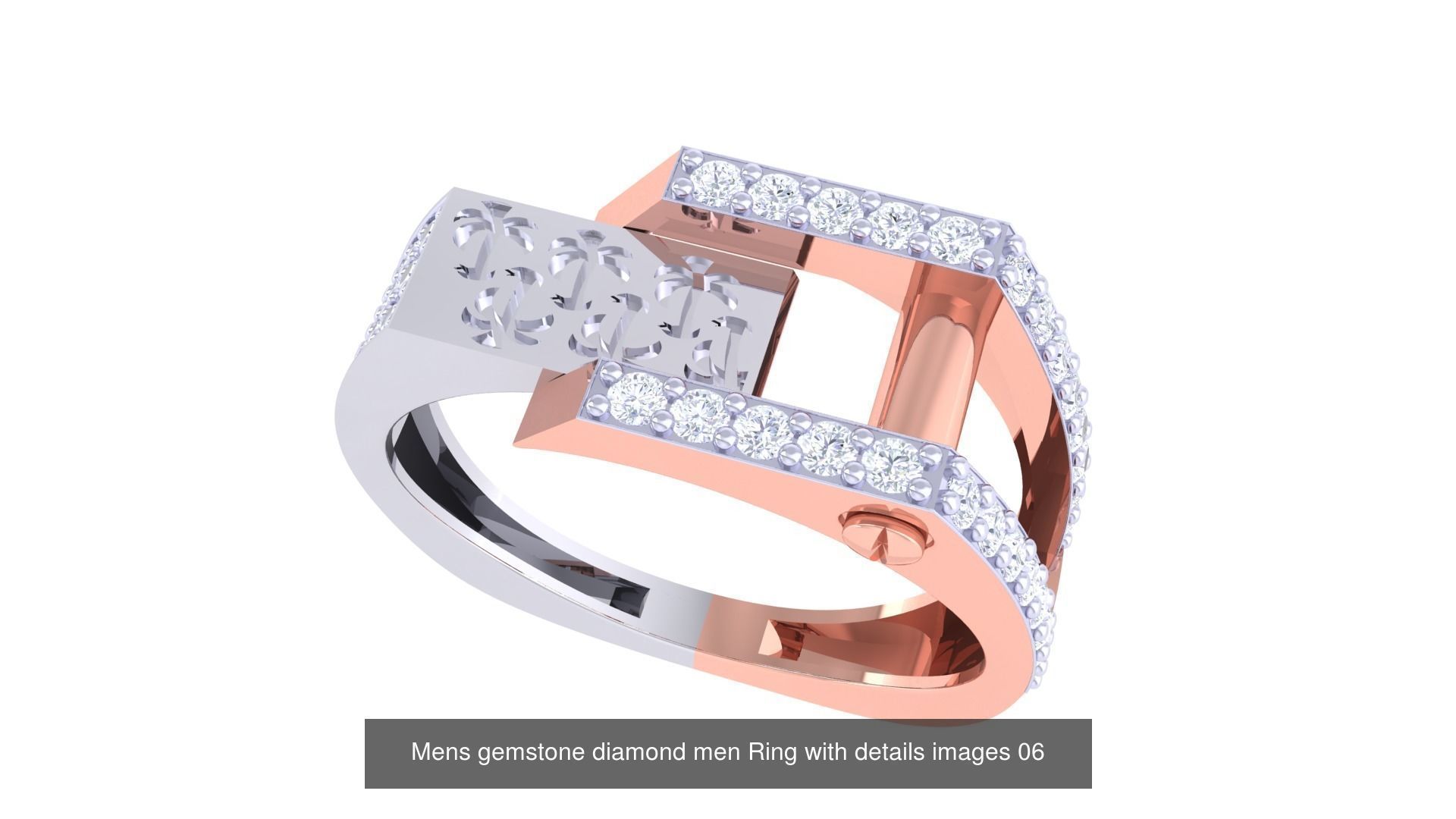 Mens gems diamond Rings bulk pack bundle collection _51
