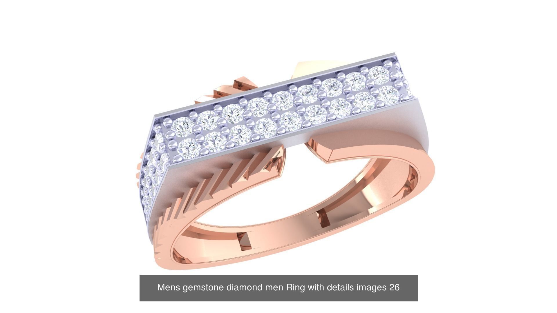 Mens gems diamond Rings bulk pack bundle collection _31