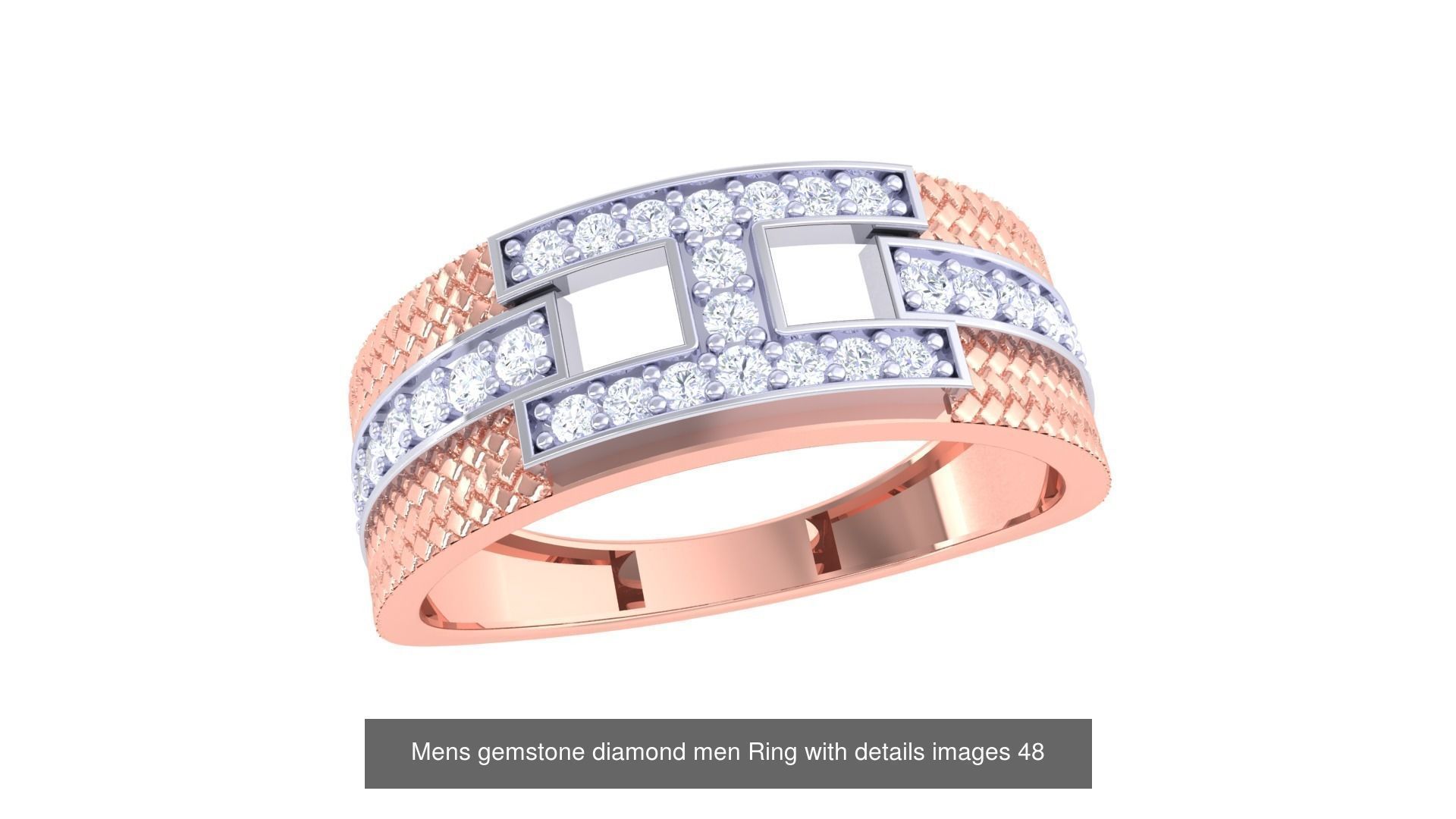 Mens gems diamond Rings bulk pack bundle collection _9