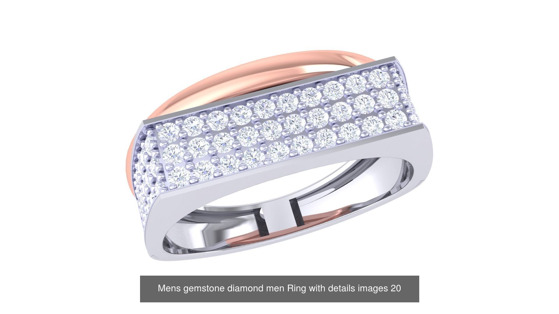 Mens gems diamond Rings bulk pack bundle collection _37