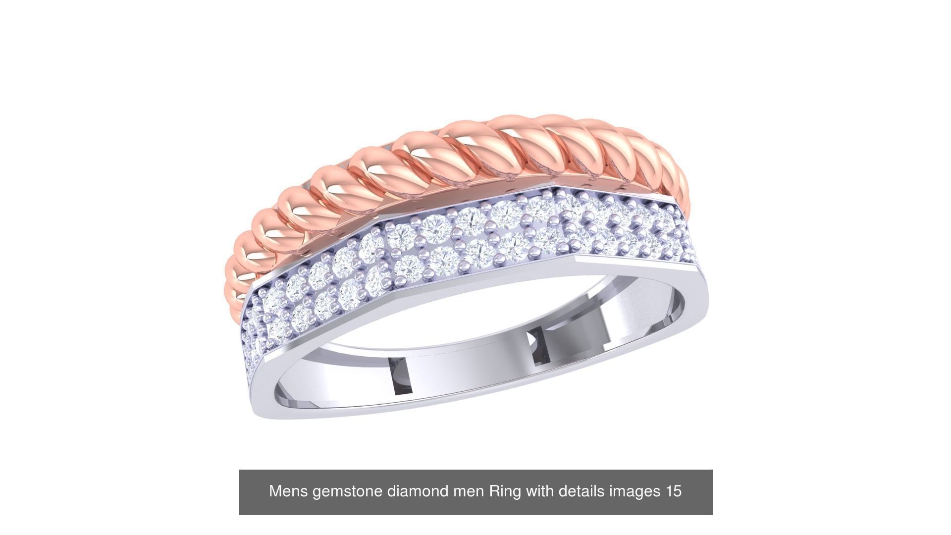 Mens gems diamond Rings bulk pack bundle collection _42