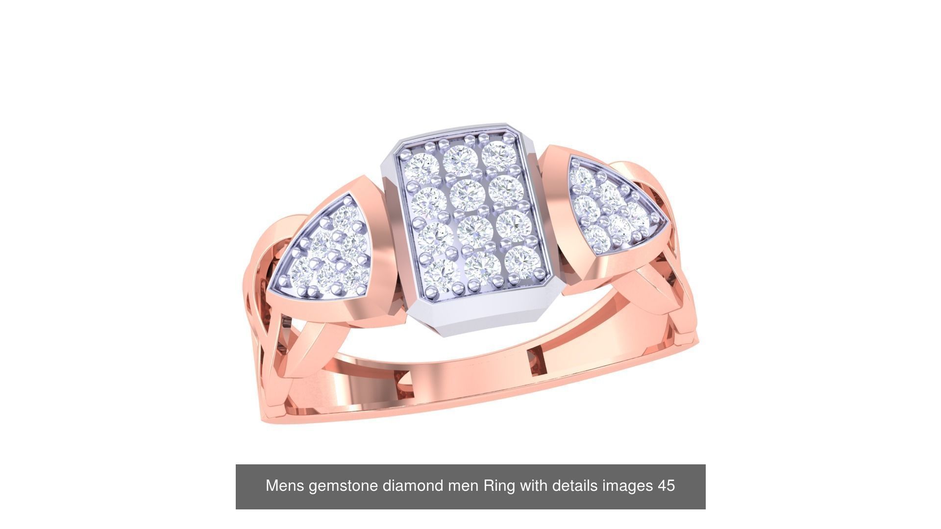 Mens gems diamond Rings bulk pack bundle collection _12