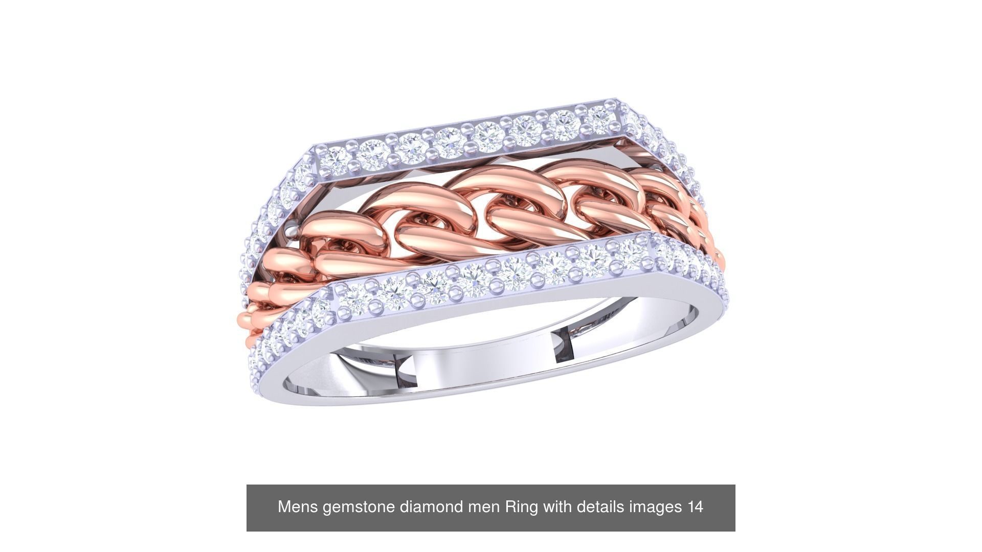 Mens gems diamond Rings bulk pack bundle collection _43