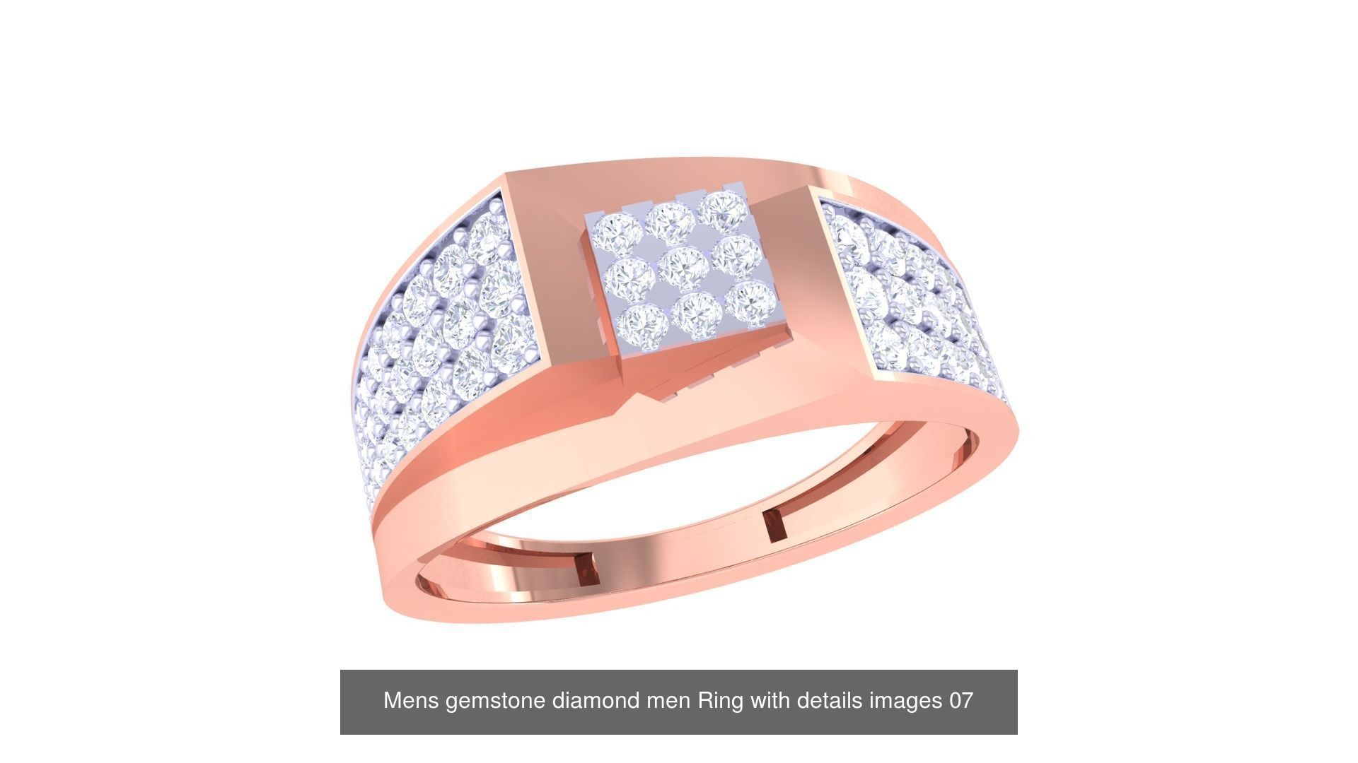 Mens gems diamond Rings bulk pack bundle collection _50