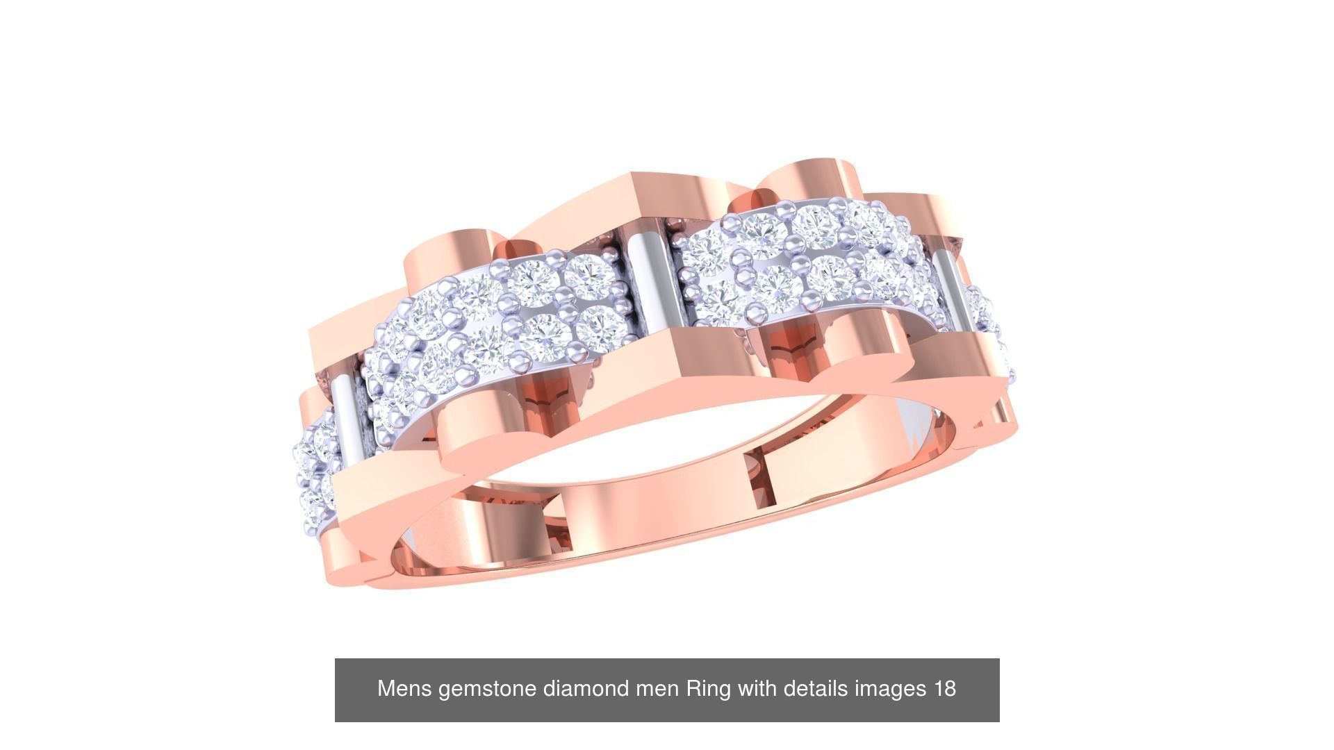 Mens gems diamond Rings bulk pack bundle collection _39