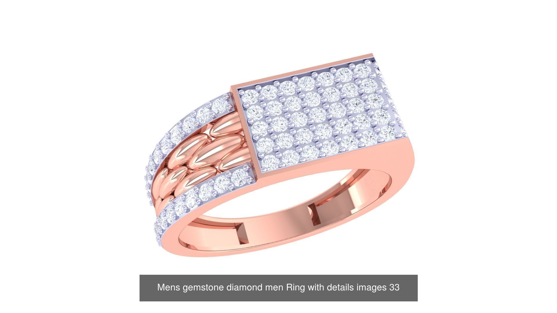 Mens gems diamond Rings bulk pack bundle collection _24