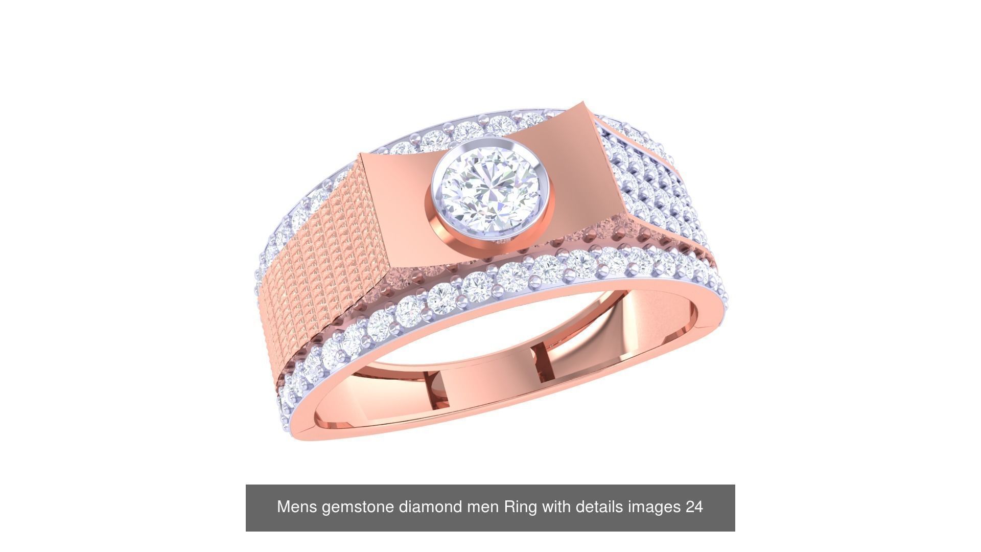 Mens gems diamond Rings bulk pack bundle collection _33