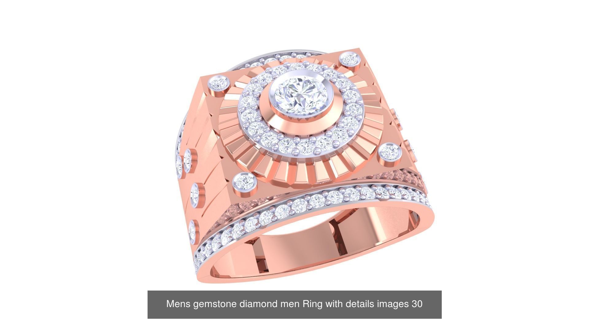 Mens gems diamond Rings bulk pack bundle collection _27