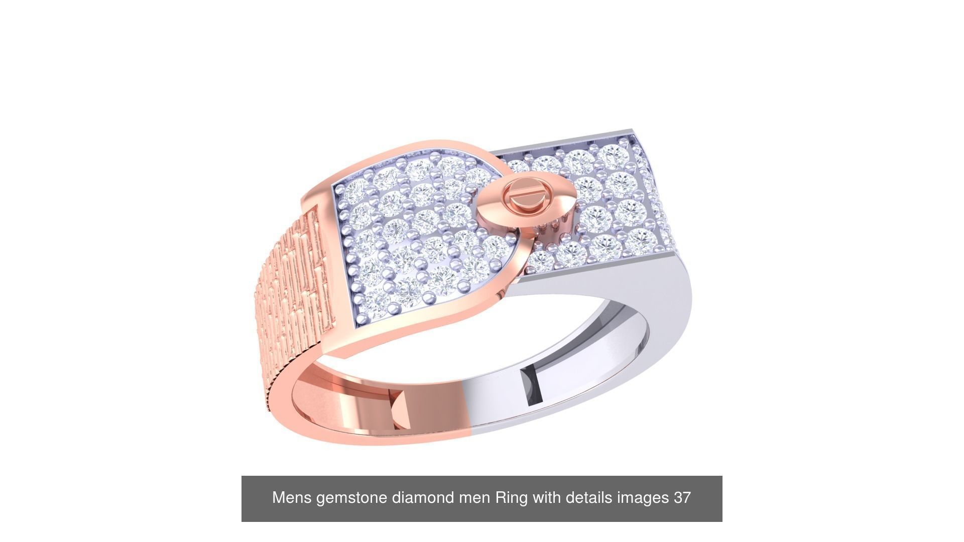 Mens gems diamond Rings bulk pack bundle collection _20