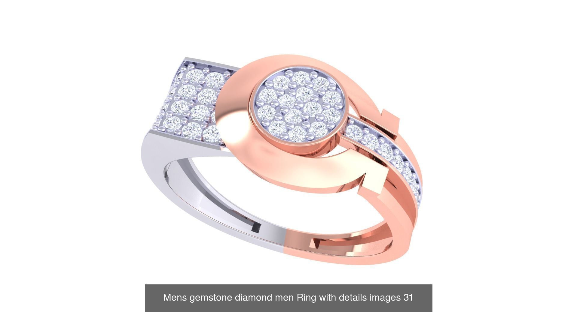 Mens gems diamond Rings bulk pack bundle collection _26