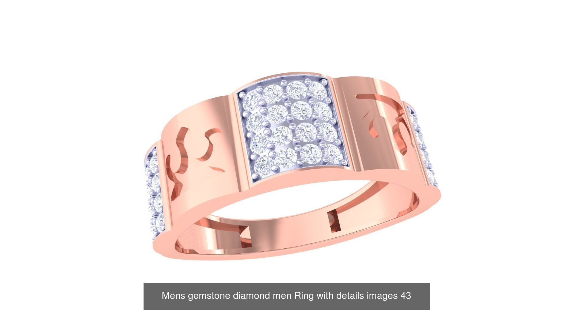 Mens gems diamond Rings bulk pack bundle collection _14