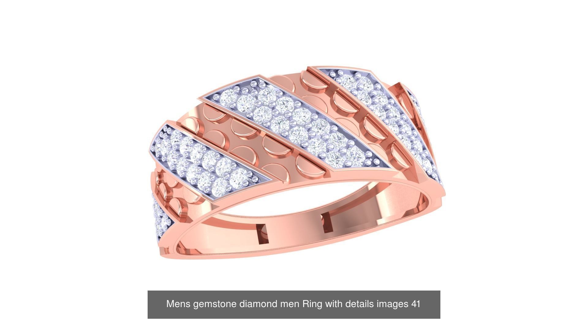 Mens gems diamond Rings bulk pack bundle collection _16