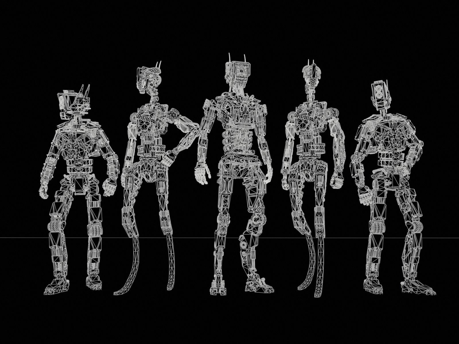 Military and industrial gameready robots pack 3D Model Collection_19