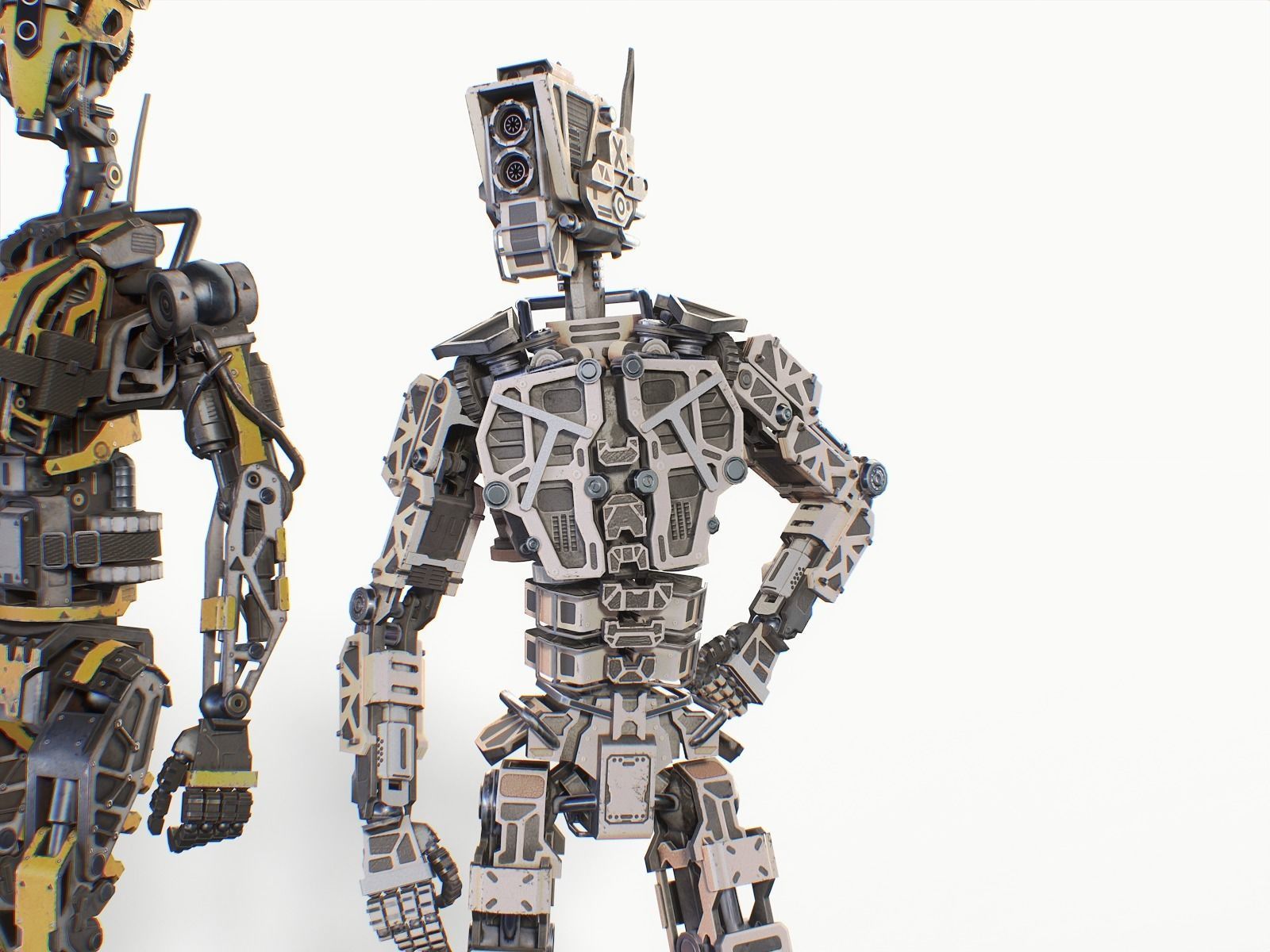 Military and industrial gameready robots pack 3D Model Collection_14