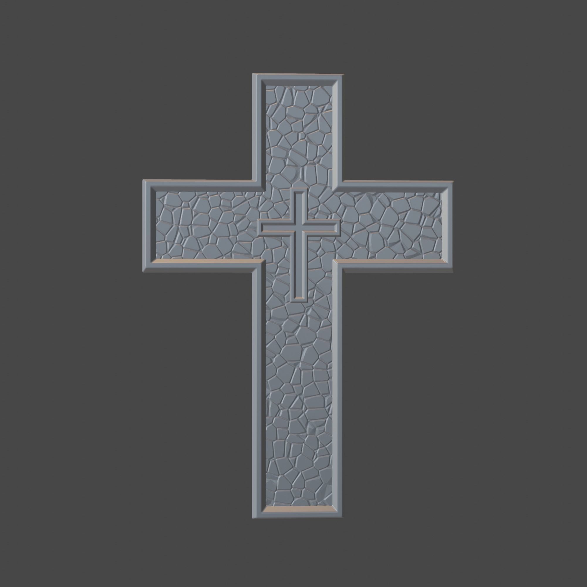 3D model STL FILE for CNC milling machine Wall Cross  3D print model_6