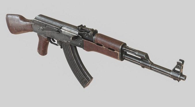 High fidelity AK47 3D model