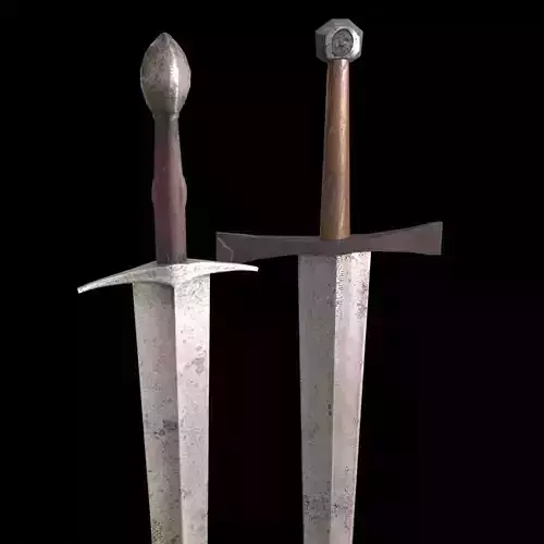  Two Knight Swords