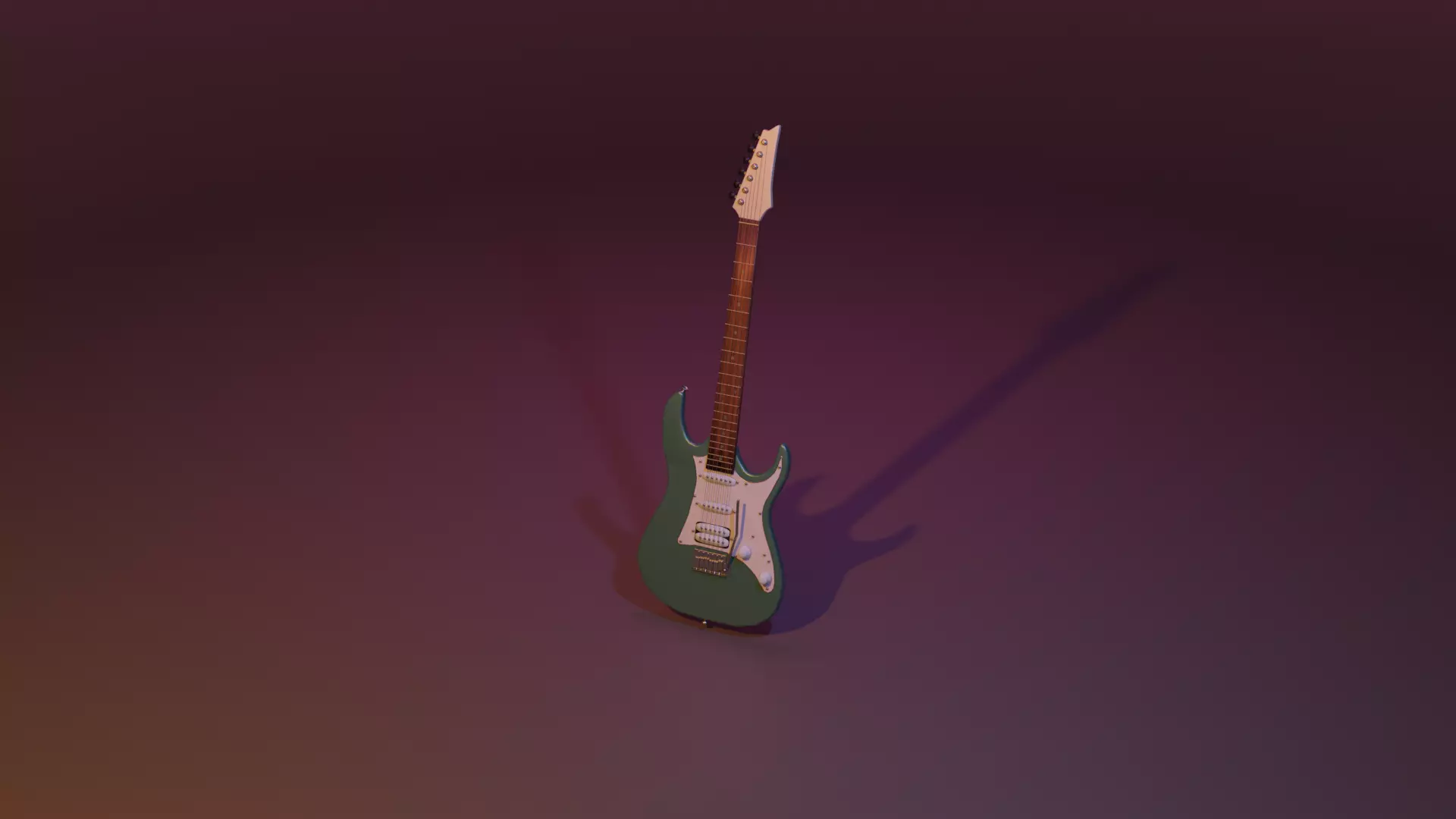 E-Guitar Fender Free 3D model