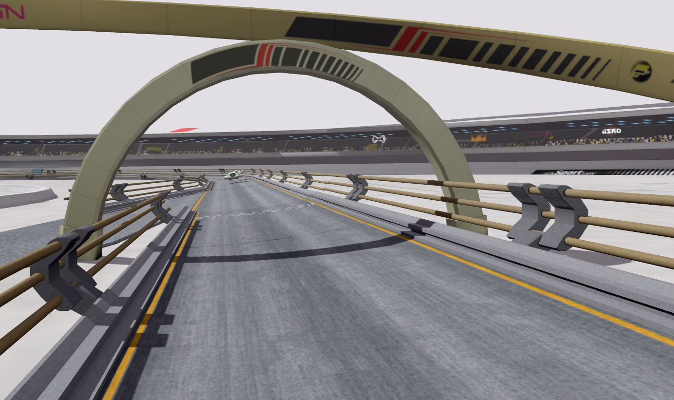 Arena Race Track Low-poly 3D model_10