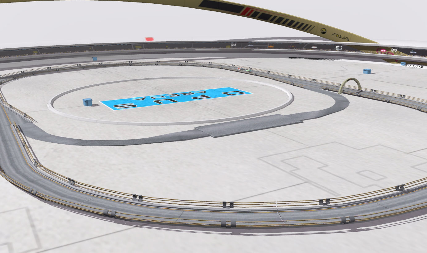Arena Race Track Low-poly 3D model_12
