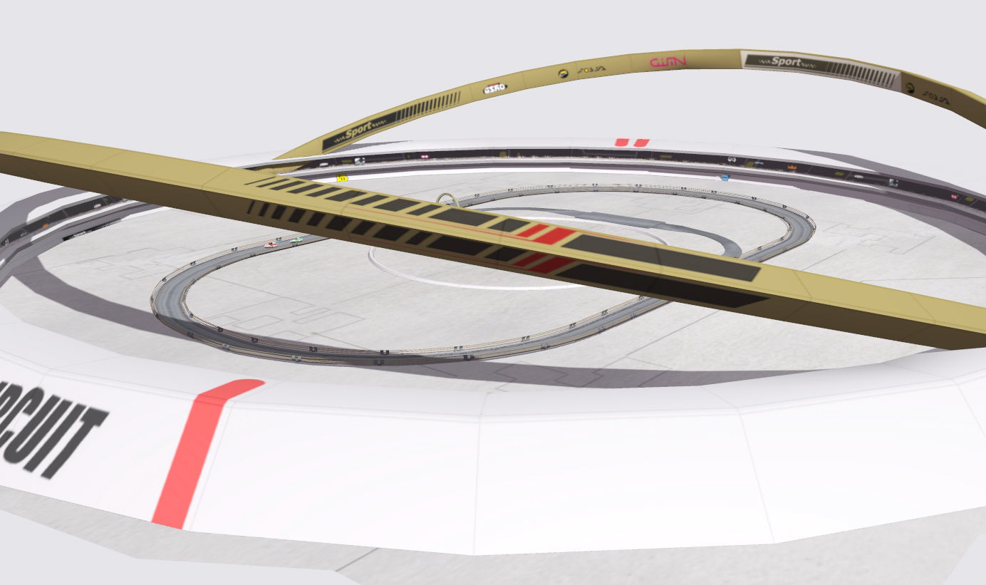 Arena Race Track Low-poly 3D model_11