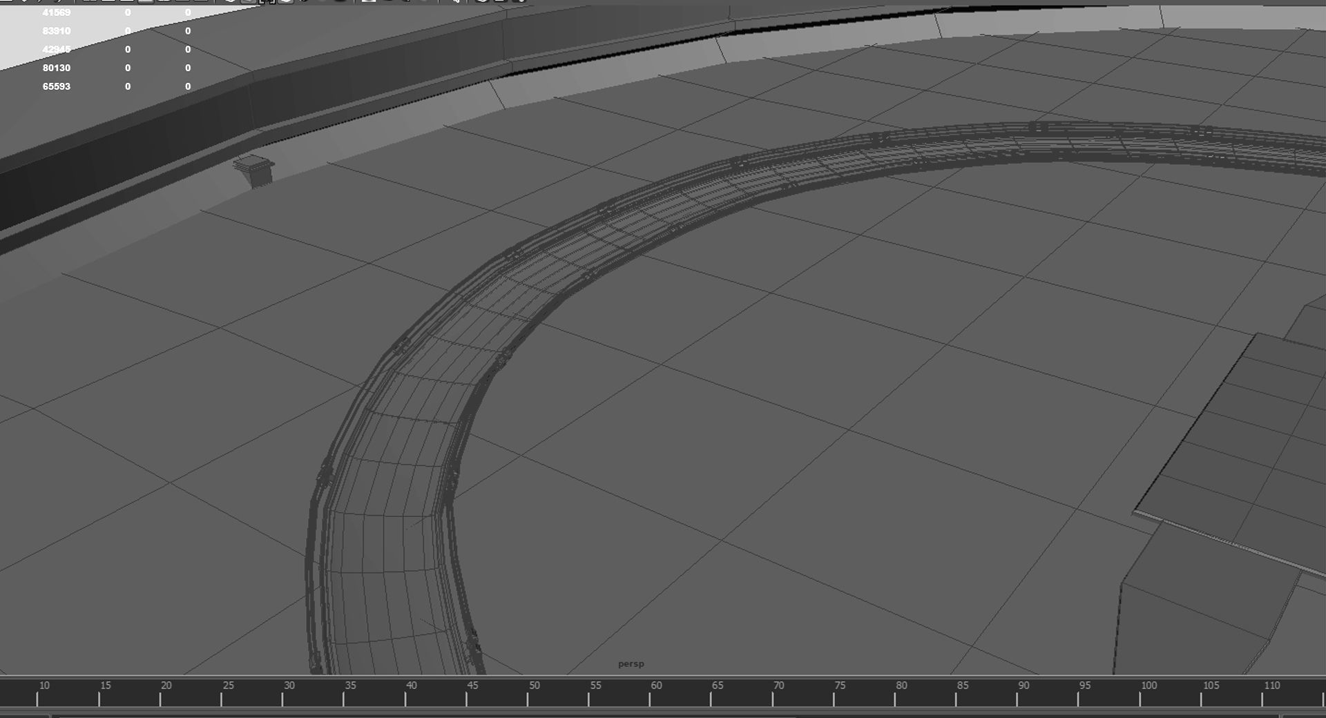 Arena Race Track Low-poly 3D model_4